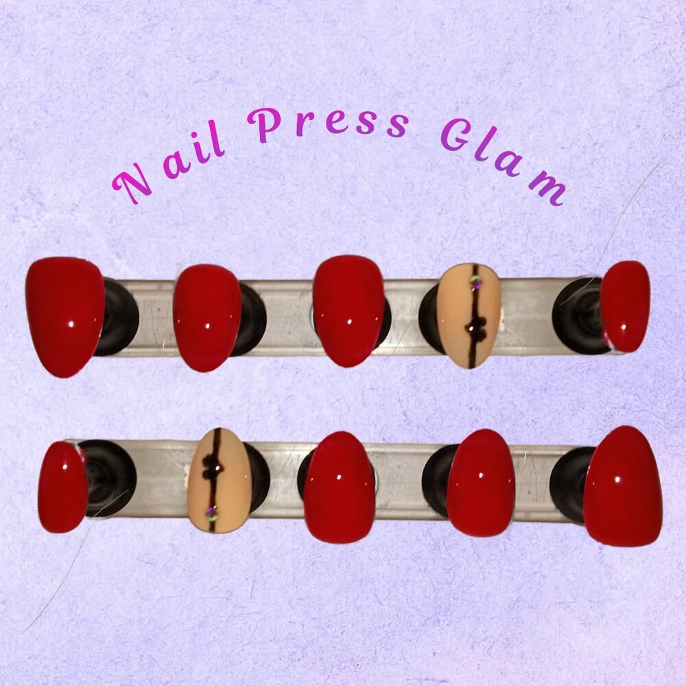 24pc Simple Art Press-on Nail Set